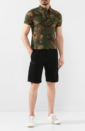 Мужское хлопковое поло POLO RALPH LAUREN хаки цвета по цене 11750 руб., арт. 710720813 | Фото 2 Мужское хлопковое поло POLO RALPH LAUREN хаки цвета, арт. 710720813 | Фото 2