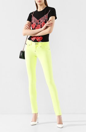 Женские джинсы PHILIPP PLEIN желтого цвета по цене 36240 руб., арт. S20C WDT1313 PDE004N | Фото 2 Женские джинсы PHILIPP PLEIN желтого цвета, арт. S20C WDT1313 PDE004N | Фото 2