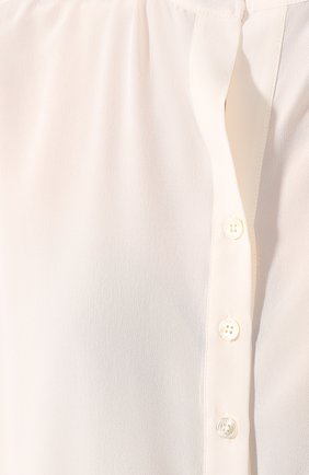 Женская шелковая блузка STELLA MCCARTNEY белого цвета, арт. 531885/SY206 | Фото 5 (Материал внешний: Шелк; Рукава: Длинные; Принт: Без принта; Длина (для топов): Стандартные; Региональные ограничения белый список (Axapta Mercury): RU; Женское Кросс-КТ: Блуза-одежда; Стили: Кэжуэл; Статус проверки: Проверена категория)