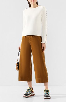 Женская свитер 3.1 PHILLIP LIM белого цвета по цене 37600 руб., арт. E203-7195VCK | Фото 2 Женская свитер 3.1 PHILLIP LIM белого цвета, арт. E203-7195VCK | Фото 2