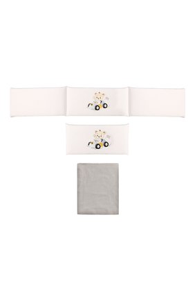 Детского комплект для кровати A&A BABY GLAM белого цвета по цене 39100 руб., арт. RTB WB 12565 0218 | Фото 1 Детского комплект для кровати A&A BABY GLAM белого цвета, арт. RTB WB 12565 0218 | Фото 1