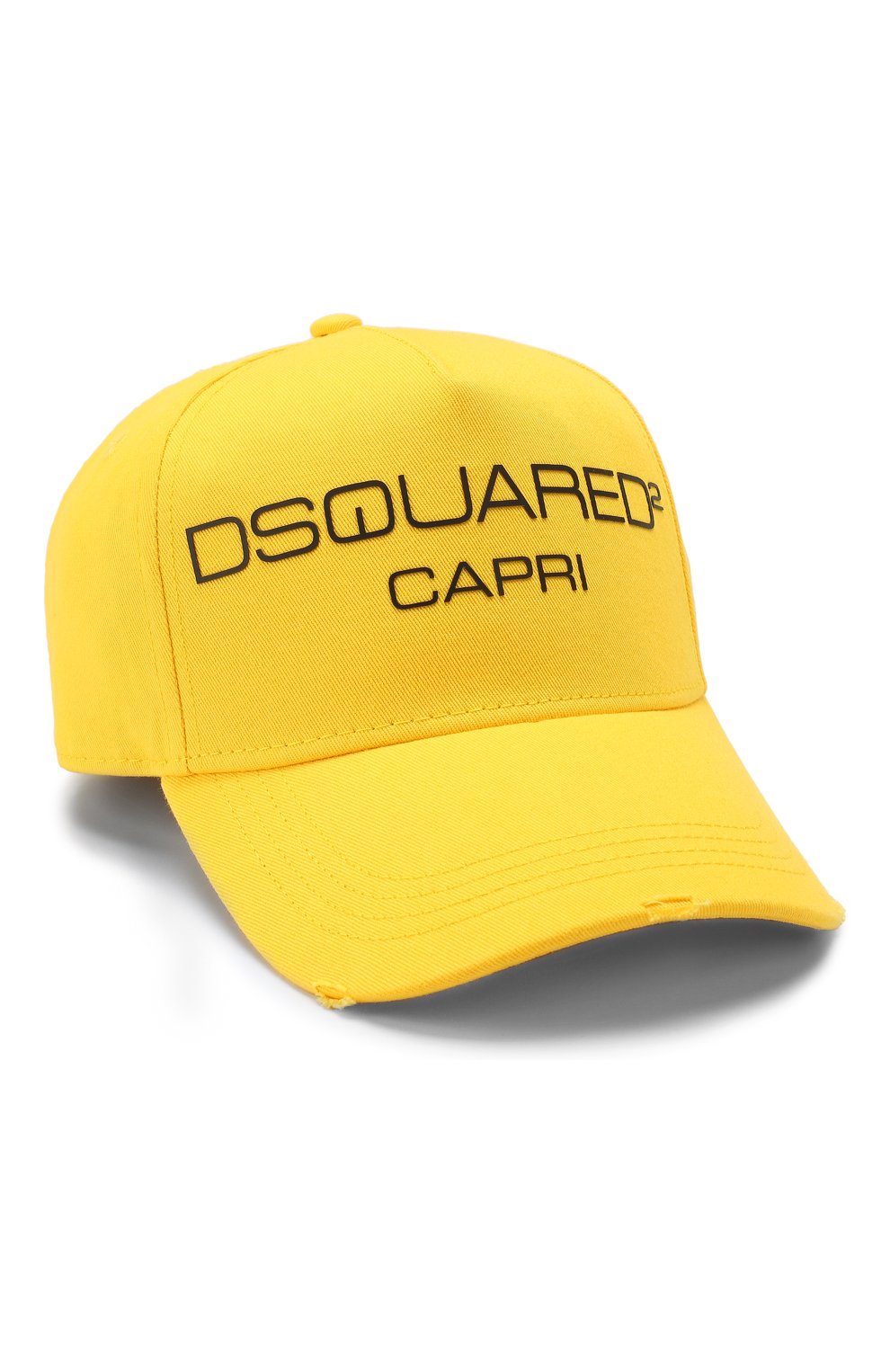Мужской хлопковая бейсболка DSQUARED2 желтого цвета, арт. BCM0270 05C00001 | Фото 1