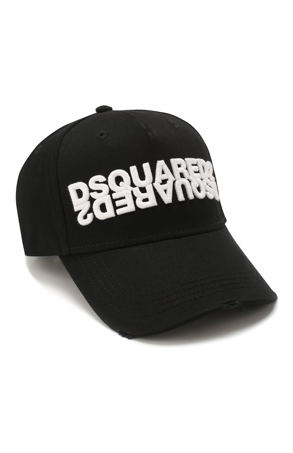Мужской хлопковая бейсболка DSQUARED2 черного цвета, арт. BCM0282 05C00001 | Фото 1