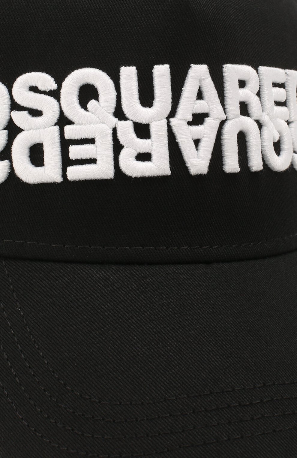 Мужской хлопковая бейсболка DSQUARED2 черного цвета по цене 9950 руб., арт. BCM0282 05C00001 | Фото 3 Мужской хлопковая бейсболка DSQUARED2 черного цвета, арт. BCM0282 05C00001 | Фото 3