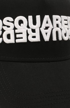Мужской хлопковая бейсболка DSQUARED2 черного цвета по цене 9950 руб., арт. BCM0282 05C00001 | Фото 3 Мужской хлопковая бейсболка DSQUARED2 черного цвета, арт. BCM0282 05C00001 | Фото 3