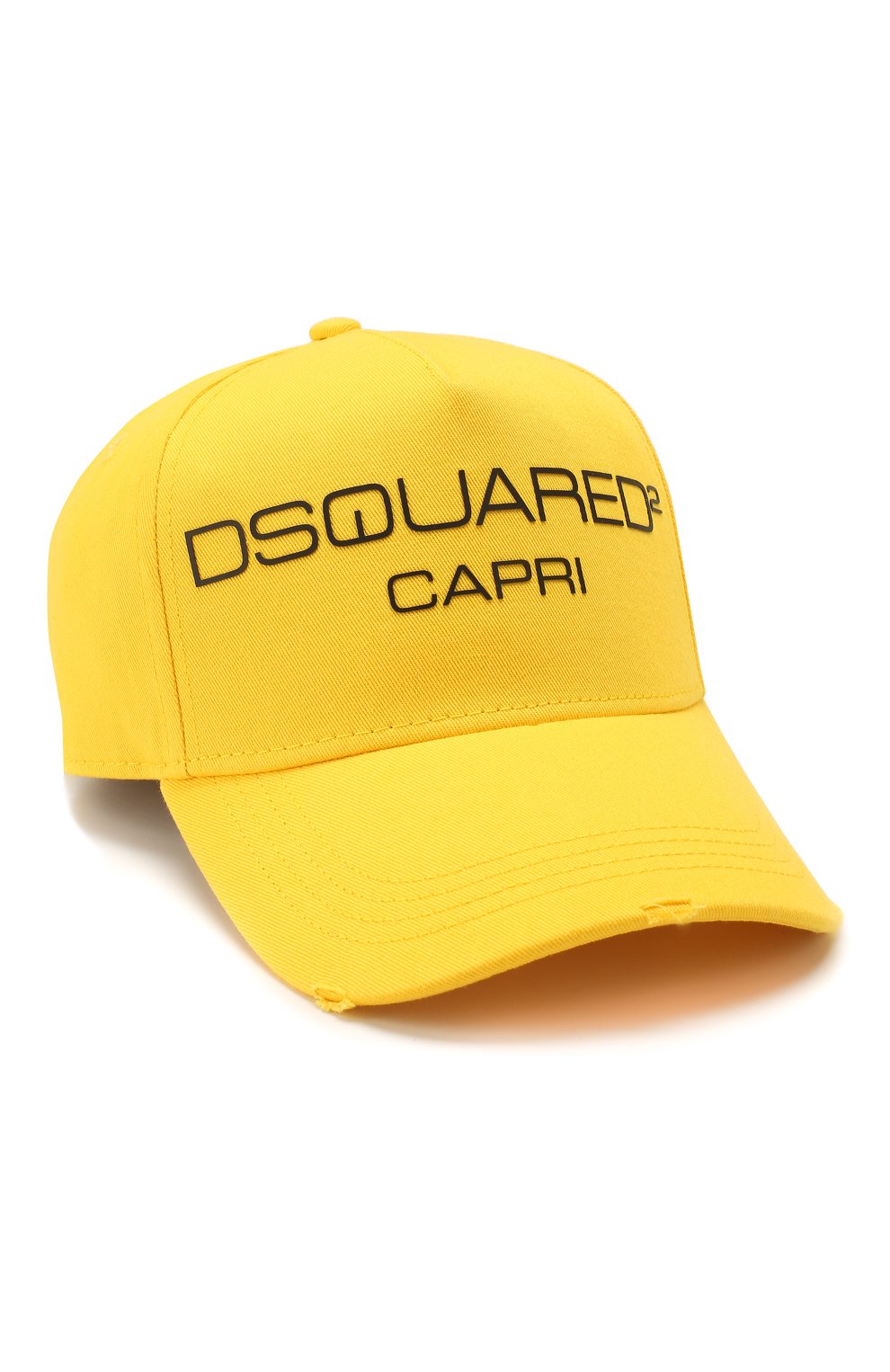 Мужской хлопковая бейсболка DSQUARED2 желтого цвета, арт. BCM0270 05C00001 | Фото 1