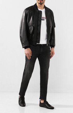 Мужские кожаные кеды king driver DOLCE & GABBANA черного цвета по цене 46100 руб., арт. A20114/A8L47 | Фото 2 Мужские кожаные кеды king driver DOLCE & GABBANA черного цвета, арт. A20114/A8L47 | Фото 2