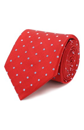 Мужской шелковый галстук ZILLI красного цвета, арт. 50506/TIES | Фото 1 (Материал: Шелк, Текстиль; Принт: С принтом; Региональные ограничения белый список (Axapta Mercury): RU)