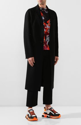 Мужские кожаные кроссовки super king DOLCE & GABBANA оранжевого цвета по цене 63650 руб., арт. CS1649/AX024 | Фото 2 Мужские кожаные кроссовки super king DOLCE & GABBANA оранжевого цвета, арт. CS1649/AX024 | Фото 2