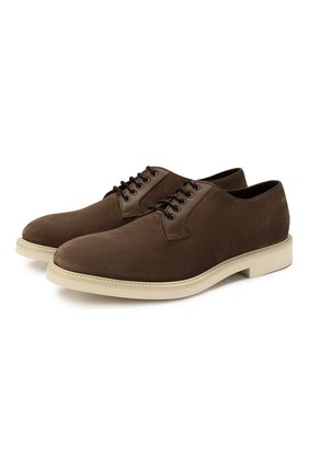 Мужские замшевые дерби ERMENEGILDO ZEGNA коричневого цвета по цене 58250 руб., арт. A4396X-LHS0Y | Фото 1 Мужские замшевые дерби ERMENEGILDO ZEGNA коричневого цвета, арт. A4396X-LHS0Y | Фото 1
