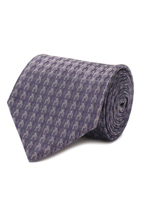 Мужской шелковый галстук BRIONI фиолетового цвета, арт. 062I00/P9480 | Фото 1 (Материал: Текстиль, Шелк; Принт: С принтом; Региональные ограничения белый список (Axapta Mercury): RU)