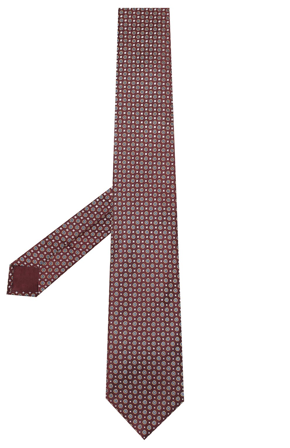 Мужской шелковый галстук BRIONI бордового цвета, арт. 061R00/P940A | Фото 2 (Принт: С принтом; Материал: Текстиль, Шелк; Региональные ограничения белый список (Axapta Mercury): RU)