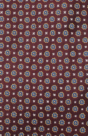 Мужской шелковый галстук BRIONI бордового цвета, арт. 061R00/P940A | Фото 3 (Принт: С принтом; Материал: Текстиль, Шелк; Региональные ограничения белый список (Axapta Mercury): RU)