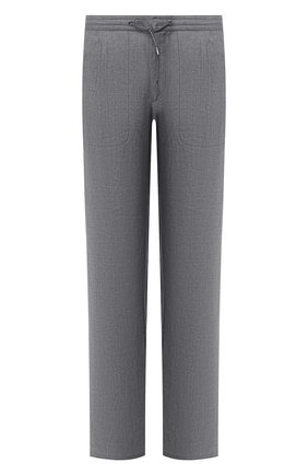 Мужские льняные брюки BRIONI серого цвета, арт. RPMJ0M/P6114/NEW JAMAICA | Фото 1 (Материал внешний: Лен; Случай: Повседневный; Стили: Кэжуэл; Длина (брюки, джинсы): Стандартные; Региональные ограничения белый список (Axapta Mercury): RU)