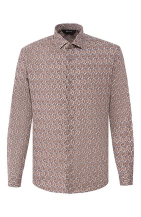 Мужская хлопковая рубашка Z ZEGNA коричневого цвета по цене 19050 руб., арт. 705091/ZCRF1 | Фото 1 Мужская хлопковая рубашка Z ZEGNA коричневого цвета, арт. 705091/ZCRF1 | Фото 1