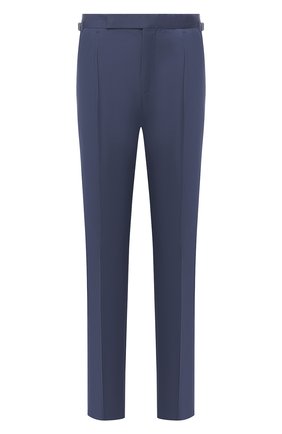 Мужские хлопковые брюки ERMENEGILDO ZEGNA синего цвета, арт. 714F04/77FA12 | Фото 1 (Материал внешний: Хлопок; Длина (брюки, джинсы): Стандартные; Случай: Повседневный; Региональные ограничения белый список (Axapta Mercury): RU)