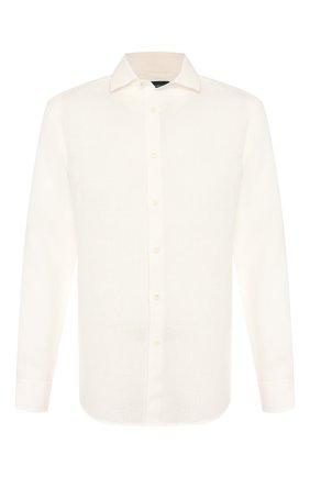Мужская льняная рубашка ERMENEGILDO ZEGNA белого цвета по цене 25850 руб., арт. UUX38/SRF5 | Фото 1 Мужская льняная рубашка ERMENEGILDO ZEGNA белого цвета, арт. UUX38/SRF5 | Фото 1 (Длина (для топов): Стандартные; Материал внешний: Лен; Рукава: Длинные; Мужское Кросс-КТ: Рубашка-одежда; Принт: Однотонные; Случай: Формальный; Манжеты: На пуговицах; Воротник: Акула)