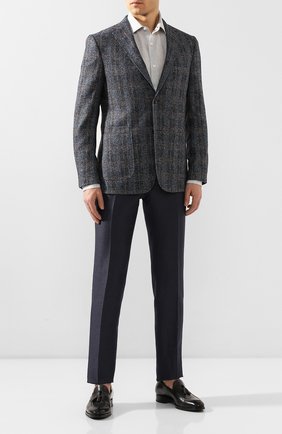 Мужская льняная рубашка ERMENEGILDO ZEGNA светло-серого цвета по цене 23200 руб., арт. UUX38/SRF5 | Фото 2 Мужская льняная рубашка ERMENEGILDO ZEGNA светло-серого цвета, арт. UUX38/SRF5 | Фото 2