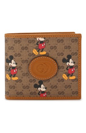 Мужской кожаное портмоне disney x gucci GUCCI коричневого цвета по цене 30300 руб., арт. 602547/HWUBM | Фото 1 Мужской кожаное портмоне disney x gucci GUCCI коричневого цвета, арт. 602547/HWUBM | Фото 1