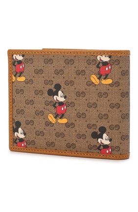 Мужской кожаное портмоне disney x gucci GUCCI коричневого цвета по цене 30300 руб., арт. 602547/HWUBM | Фото 2 Мужской кожаное портмоне disney x gucci GUCCI коричневого цвета, арт. 602547/HWUBM | Фото 2