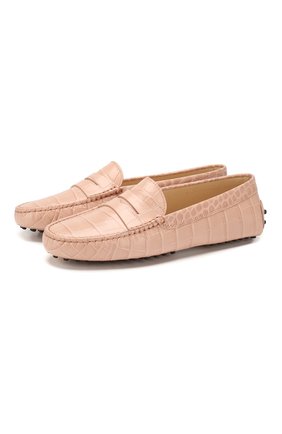 Женские кожаные мокасины TOD’S светло-розового цвета по цене 28700 руб., арт. XXW00G00010WEN | Фото 1 Женские кожаные мокасины TOD’S светло-розового цвета, арт. XXW00G00010WEN | Фото 1