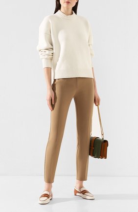 Женские комбинированные лоферы TOD’S бежевого цвета по цене 37900 руб., арт. XXW79A0CJ40NBX | Фото 2 Женские комбинированные лоферы TOD’S бежевого цвета, арт. XXW79A0CJ40NBX | Фото 2