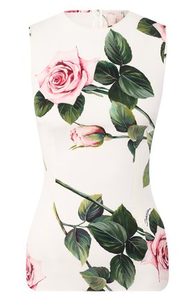 Женская топ DOLCE & GABBANA белого цвета по цене 52350 руб., арт. F73A1T/FSAZD | Фото 1 Женская топ DOLCE & GABBANA белого цвета, арт. F73A1T/FSAZD | Фото 1