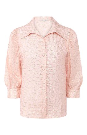 Женская шелковая блузка STELLA MCCARTNEY розового цвета по цене 72700 руб., арт. 599773/SA020 | Фото 1 Женская шелковая блузка STELLA MCCARTNEY розового цвета, арт. 599773/SA020 | Фото 1 (Статус проверки: Проверена категория; Рукава: 3/4, Длинные; Материал внешний: Шелк; Принт: Без принта; Женское Кросс-КТ: Блуза-одежда; Длина (для топов): Стандартные)