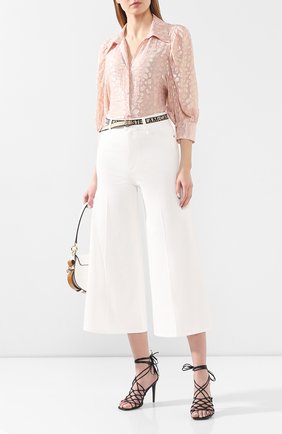 Женская шелковая блузка STELLA MCCARTNEY розового цвета по цене 72700 руб., арт. 599773/SA020 | Фото 2 Женская шелковая блузка STELLA MCCARTNEY розового цвета, арт. 599773/SA020 | Фото 2 (Статус проверки: Проверена категория; Рукава: 3/4, Длинные; Материал внешний: Шелк; Принт: Без принта; Женское Кросс-КТ: Блуза-одежда; Длина (для топов): Стандартные)