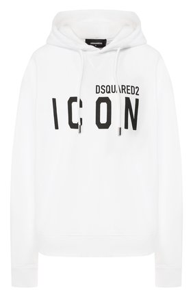 Женский хлопковое худи DSQUARED2 белого цвета по цене 35400 руб., арт. S80GU0002/S25042 | Фото 1 Женский хлопковое худи DSQUARED2 белого цвета, арт. S80GU0002/S25042 | Фото 1