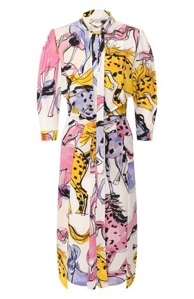 Женское платье с поясом STELLA MCCARTNEY разноцветного цвета по цене 108000 руб., арт. 600399/S0A08 | Фото 1 Женское платье с поясом STELLA MCCARTNEY разноцветного цвета, арт. 600399/S0A08 | Фото 1