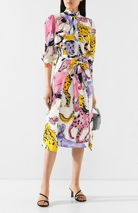 Женское платье с поясом STELLA MCCARTNEY разноцветного цвета по цене 108000 руб., арт. 600399/S0A08 | Фото 2 Женское платье с поясом STELLA MCCARTNEY разноцветного цвета, арт. 600399/S0A08 | Фото 2