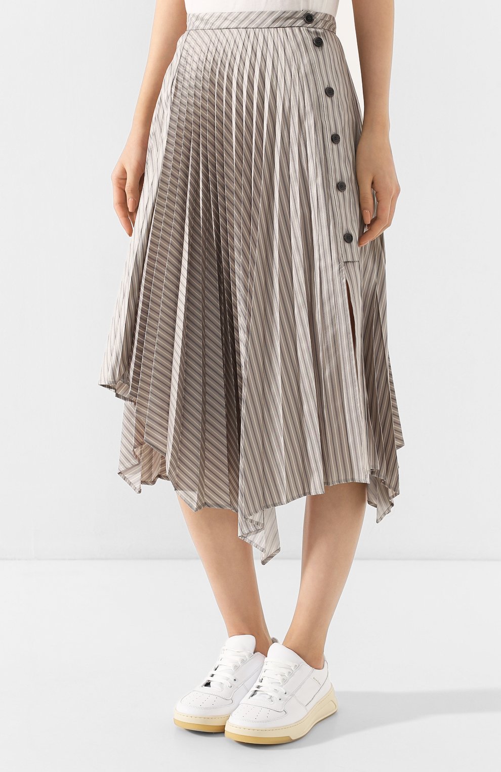 Женская серая юбка-миди ACNE STUDIOS купить в интернет-магазине ЦУМ ...