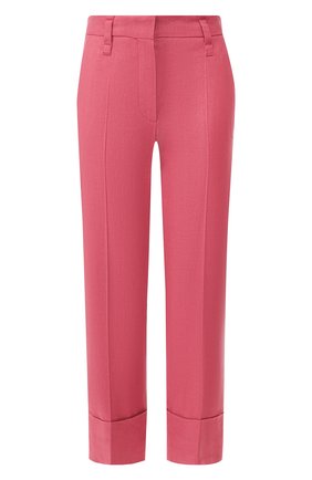 Женские льняные брюки BRUNELLO CUCINELLI розового цвета по цене 68600 руб., арт. MF591P7231 | Фото 1 Женские льняные брюки BRUNELLO CUCINELLI розового цвета, арт. MF591P7231 | Фото 1