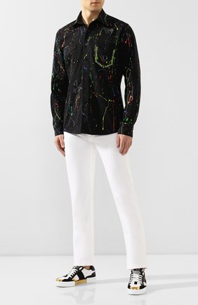 Мужская джинсовая рубашка PHILIPP PLEIN черного цвета по цене 54360 руб., арт. S20C MDP0133 PDE004N | Фото 2 Мужская джинсовая рубашка PHILIPP PLEIN черного цвета, арт. S20C MDP0133 PDE004N | Фото 2