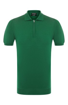 Мужское хлопковое поло KITON зеленого цвета по цене 85200 руб., арт. UK33Z | Фото 1 Мужское хлопковое поло KITON зеленого цвета, арт. UK33Z | Фото 1