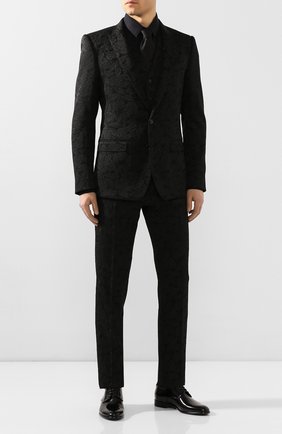 Мужская хлопковая сорочка DOLCE & GABBANA черного цвета по цене 51650 руб., арт. G5EJ0T/FJ5GD | Фото 2 Мужская хлопковая сорочка DOLCE & GABBANA черного цвета, арт. G5EJ0T/FJ5GD | Фото 2 (Рукава: Длинные; Длина (для топов): Стандартные; Материал внешний: Хлопок; Воротник: Кент; Манжеты: На пуговицах; Случай: Вечерний; Принт: Однотонные; Мужское Кросс-КТ: Сорочка-одежда)