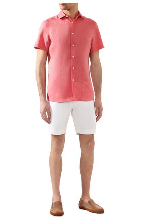 Мужская льняная рубашка ERMENEGILDO ZEGNA розового цвета по цене 22450 руб., арт. UUX38/SCF5 | Фото 2 Мужская льняная рубашка ERMENEGILDO ZEGNA розового цвета, арт. UUX38/SCF5 | Фото 2