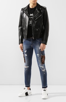 Мужские джинсы DOLCE & GABBANA синего цвета по цене 87950 руб., арт. GW0GLD/G8BY9 | Фото 2 Мужские джинсы DOLCE & GABBANA синего цвета, арт. GW0GLD/G8BY9 | Фото 2