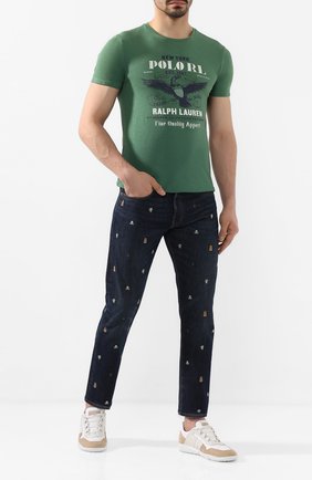 Мужские джинсы POLO RALPH LAUREN темно-синего цвета по цене 14300 руб., арт. 710776234 | Фото 2 Мужские джинсы POLO RALPH LAUREN темно-синего цвета, арт. 710776234 | Фото 2