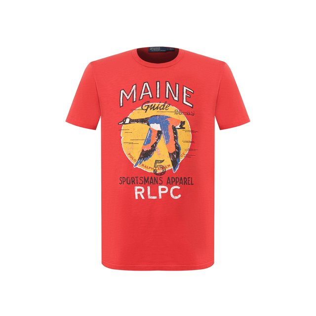 Хлопковая футболка Polo Ralph Lauren 10827621