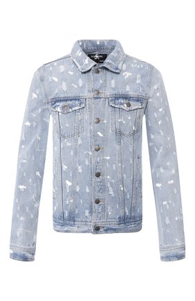 Мужская джинсовая куртка DOM REBEL голубого цвета по цене 32400 руб., арт. REBEL/JEAN JACKET | Фото 1 Мужская джинсовая куртка DOM REBEL голубого цвета, арт. REBEL/JEAN JACKET | Фото 1
