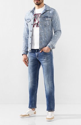 Мужская джинсовая куртка DOM REBEL голубого цвета по цене 32400 руб., арт. REBEL/JEAN JACKET | Фото 2 Мужская джинсовая куртка DOM REBEL голубого цвета, арт. REBEL/JEAN JACKET | Фото 2