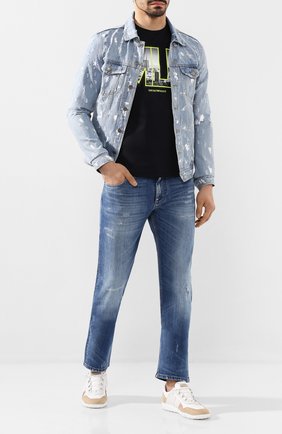 Мужская джинсовая куртка DOM REBEL голубого цвета по цене 32400 руб., арт. DRIBBLE/JEAN JACKET | Фото 2 Мужская джинсовая куртка DOM REBEL голубого цвета, арт. DRIBBLE/JEAN JACKET | Фото 2