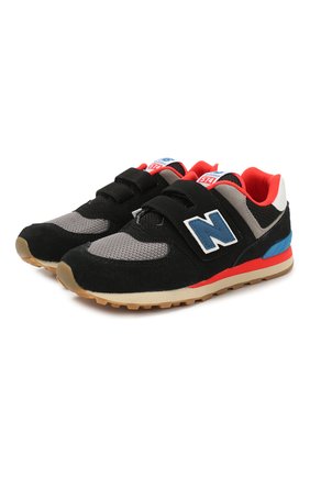 Детские кроссовки 574 NEW BALANCE черного цвета по цене 6300 руб., арт. YV574SOV/M | Фото 1 Детские кроссовки 574 NEW BALANCE черного цвета, арт. YV574SOV/M | Фото 1