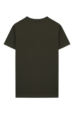 Детская хлопковая футболка GIVENCHY хаки цвета по цене 6930 руб., арт. H25H47 | Фото 2 Детская хлопковая футболка GIVENCHY хаки цвета, арт. H25H47 | Фото 2