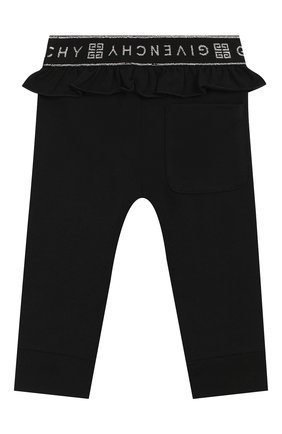 Детские леггинсы GIVENCHY черного цвета по цене 12500 руб., арт. H04073 | Фото 2 Детские леггинсы GIVENCHY черного цвета, арт. H04073 | Фото 2