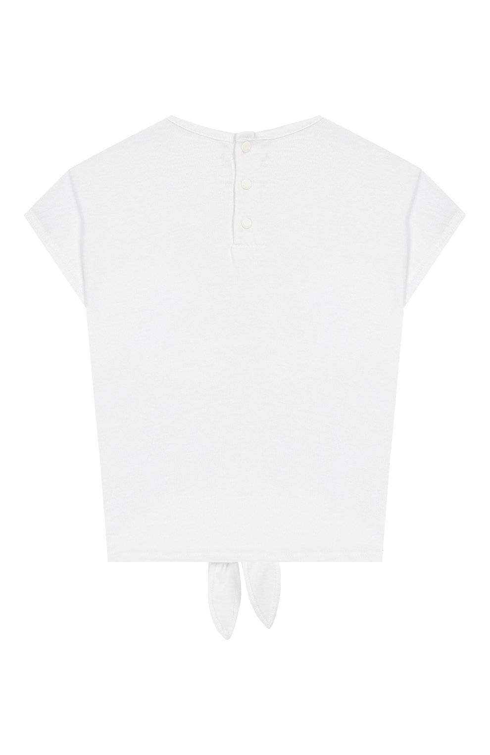 Детский хлопковая футболка GIVENCHY белого цвета, арт. H05123 | Фото 2 (Ростовка одежда: 3 года | 98 см)