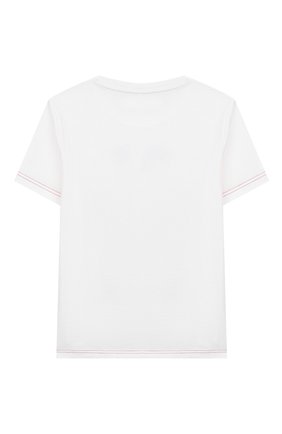 Детская хлопковая футболка MARC JACOBS (THE) белого цвета по цене 4490 руб., арт. W25414 | Фото 2 Детская хлопковая футболка MARC JACOBS (THE) белого цвета, арт. W25414 | Фото 2