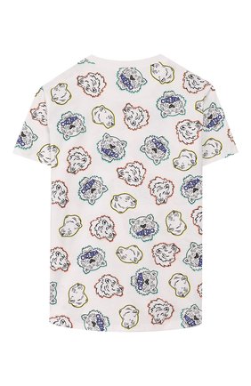 Детская хлопковая футболка KENZO разноцветного цвета по цене 5720 руб., арт. KQ10698 | Фото 2 Детская хлопковая футболка KENZO разноцветного цвета, арт. KQ10698 | Фото 2